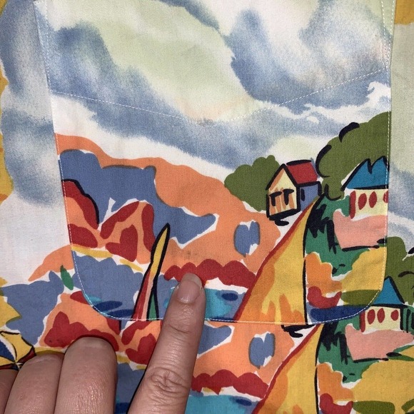 VTG 90s Ralph Lauren Hawaiian Shirt Mens Sz L-XL South of France 46” Chest. - Picture 8 of 13